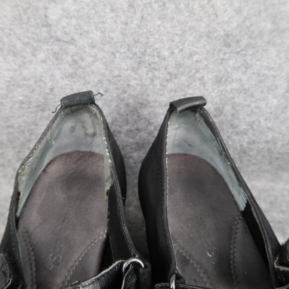 Aerosoles Shoes Womens 7 Mary Jane Wedge Fashion Comfort Black Leather Tornado - Picture 3 of 14